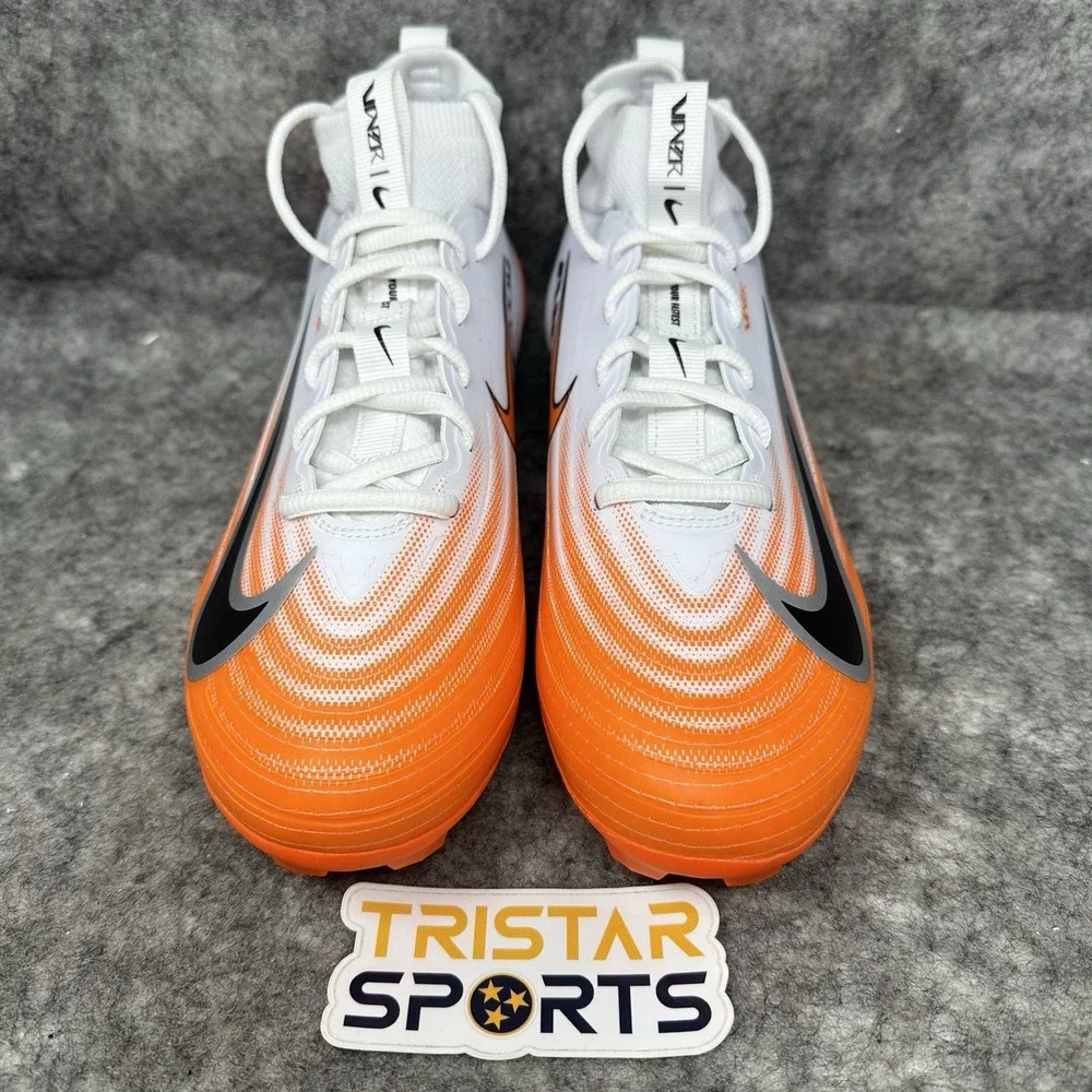 Nike Vapor Pro 1 Football Cleats Mens Size 7.5 White Orange Black HM8850-103